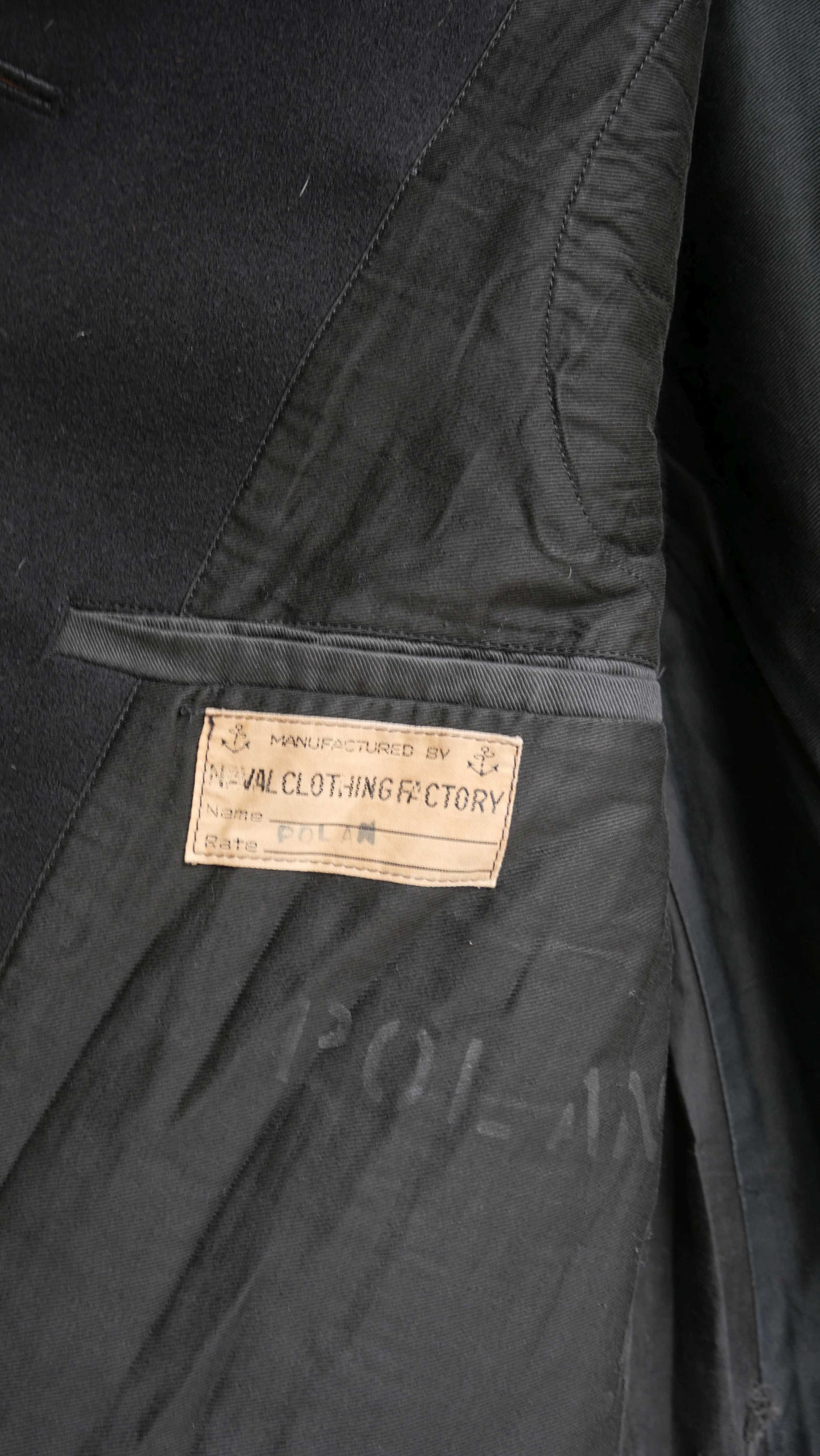 1960s Rounded Collar Naval Peacoat | M