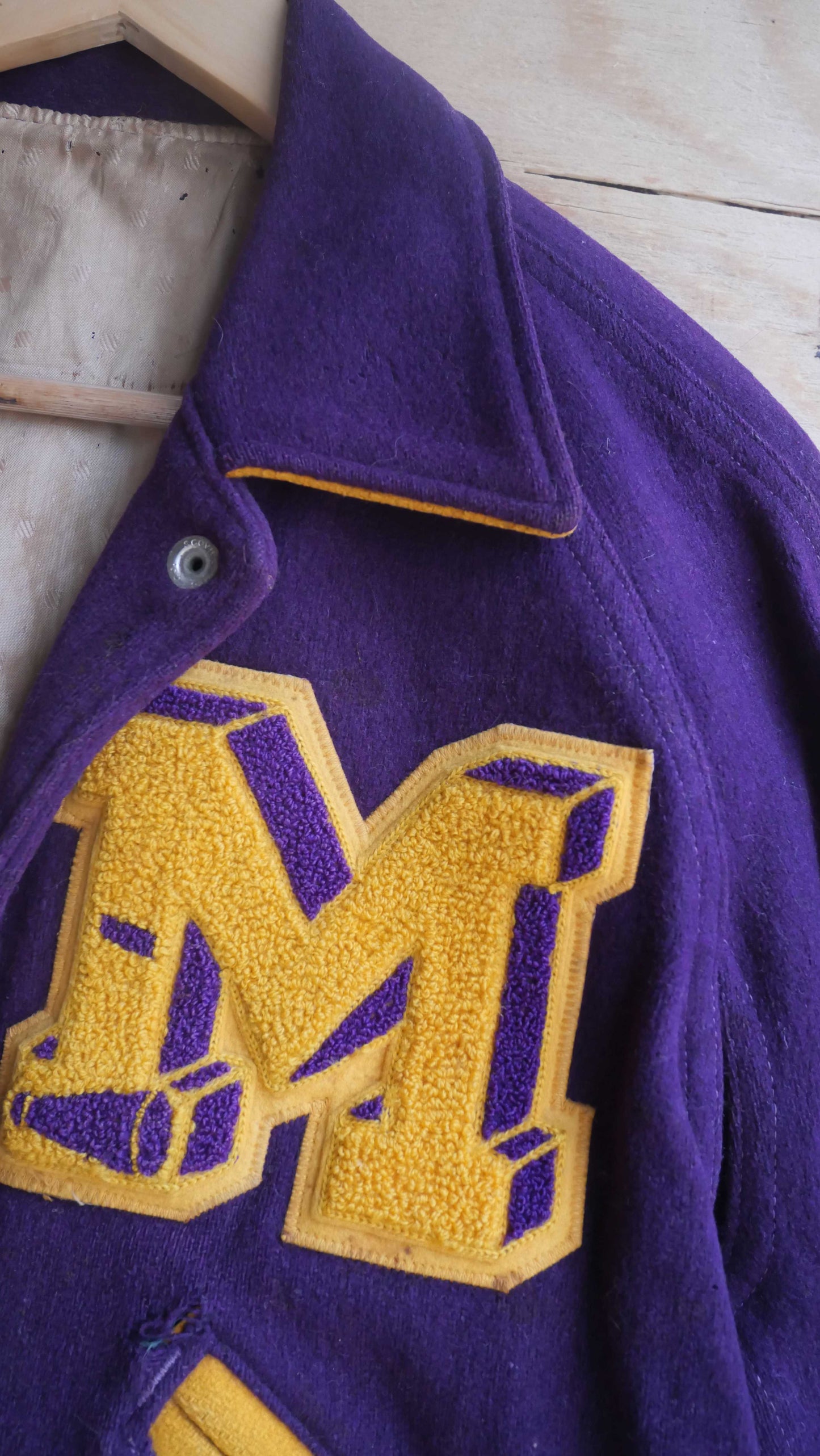 1950s Purple Varsity Jacket | M