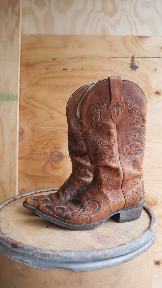 1980s Embroidered Cowboy Boots | 5