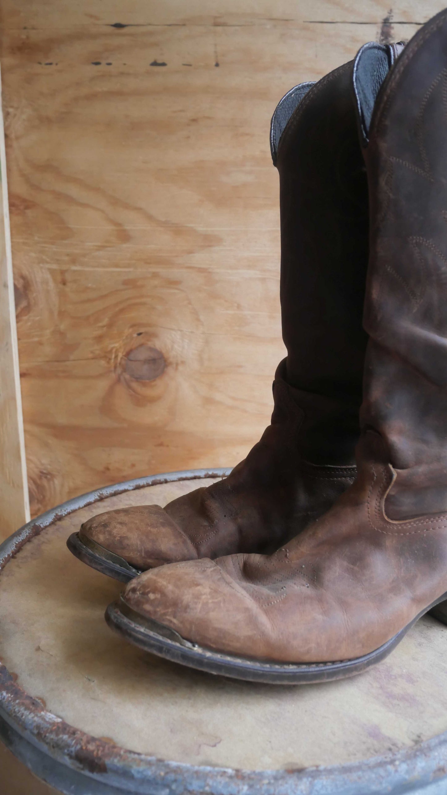 1980s Brown Cowboy Boots | 9.5