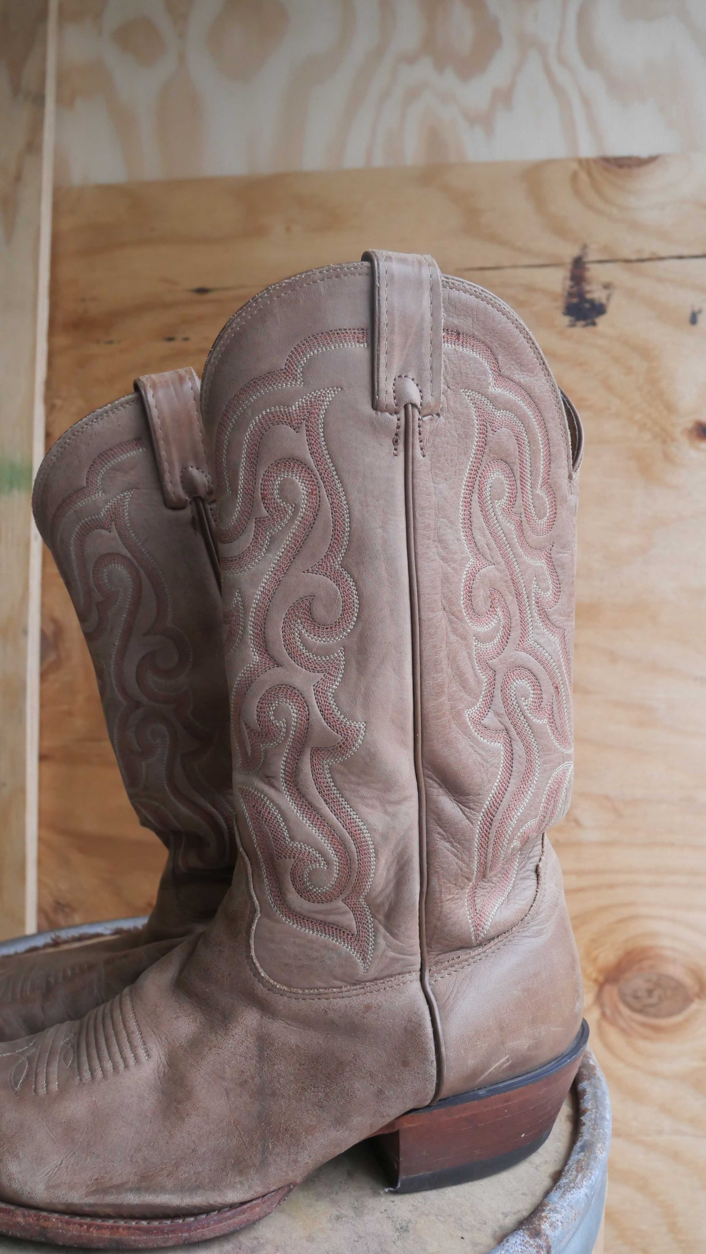 1990s Brown Cowboy Boots | 10