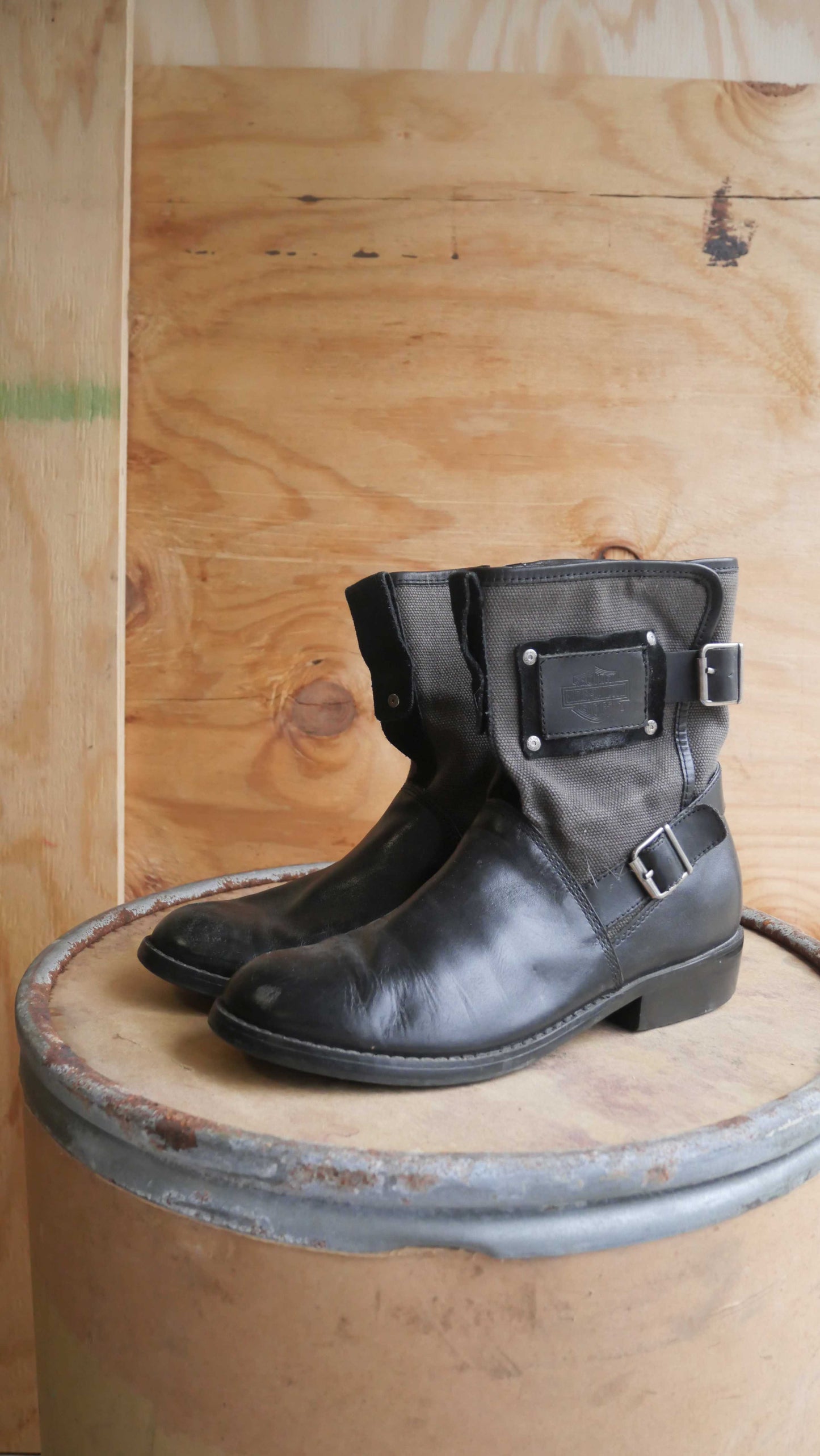 2000s Harley Side Zip Boots | 7.5