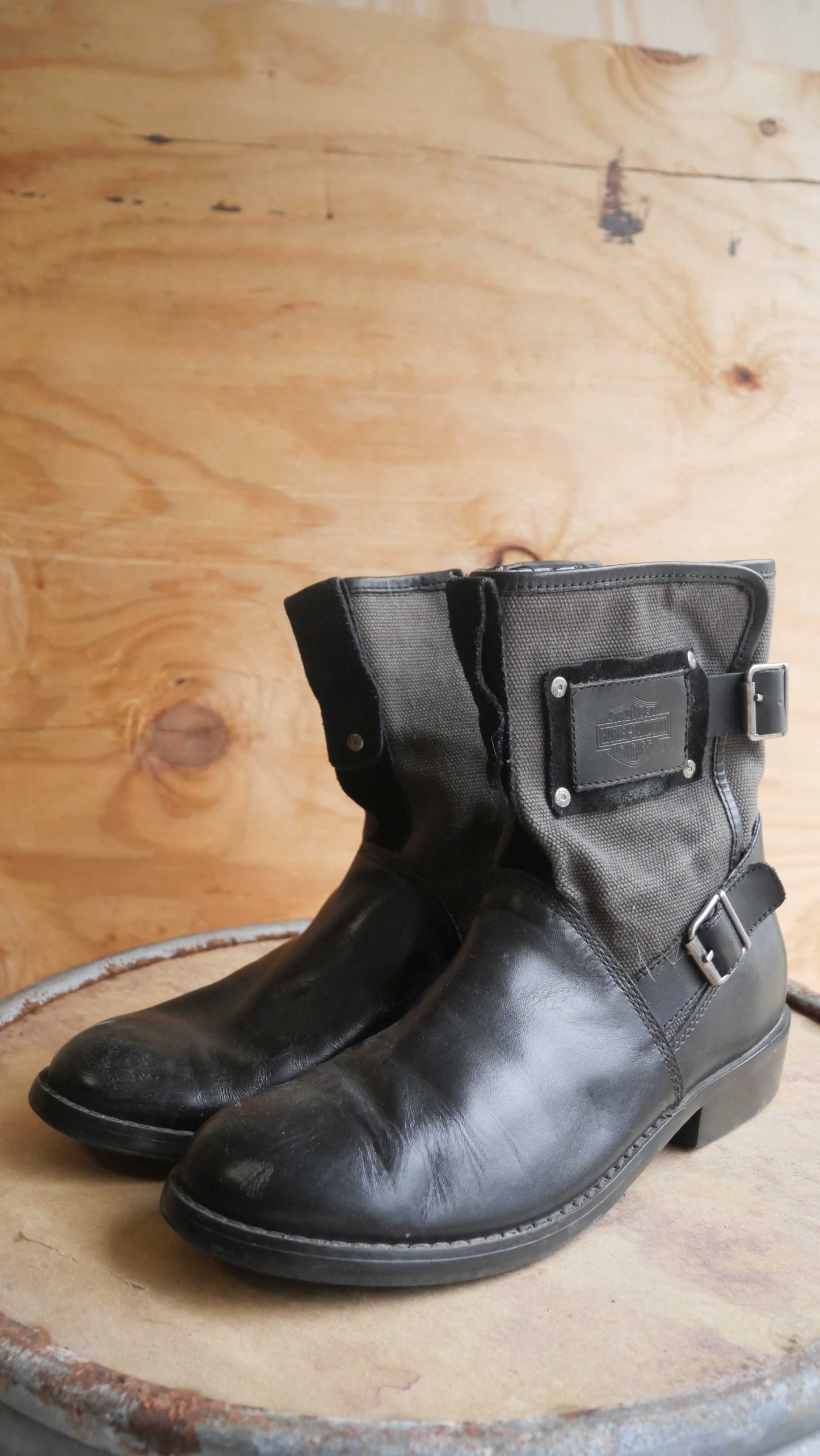 2000s Harley Side Zip Boots | 7.5