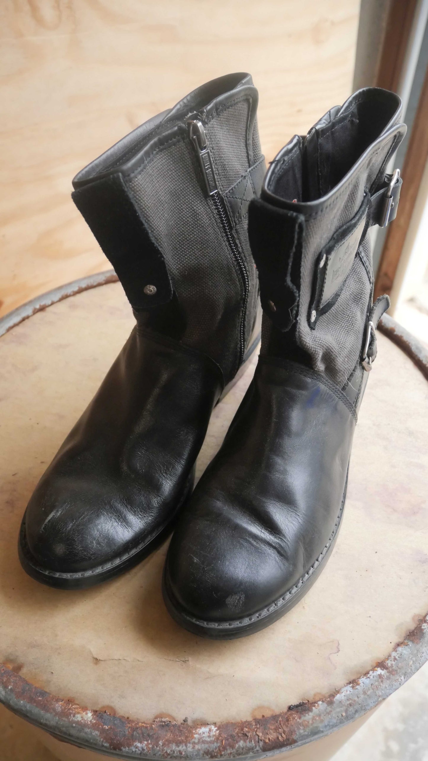 2000s Harley Side Zip Boots | 7.5