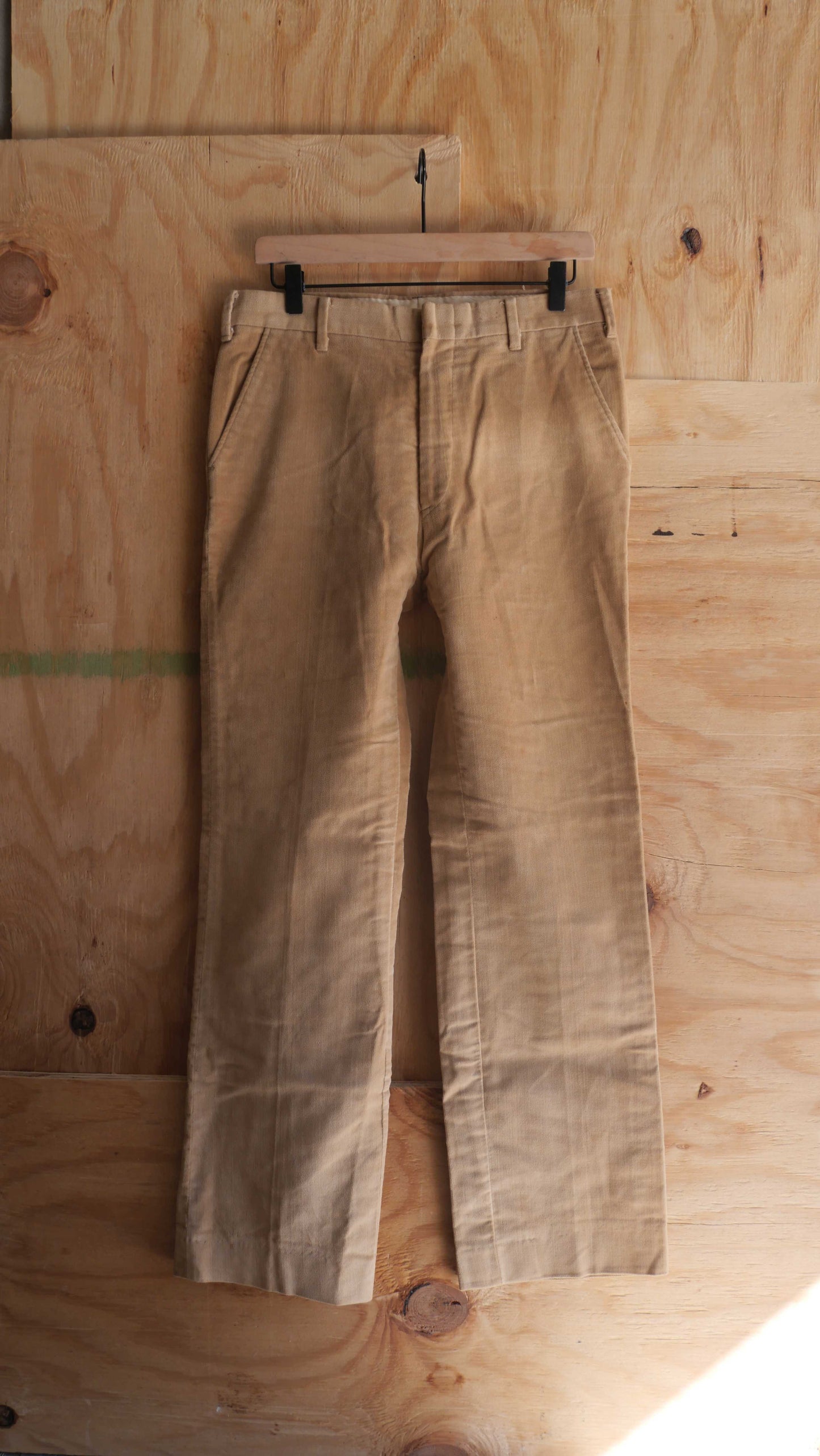 1970s Velour Flared Slacks | 32