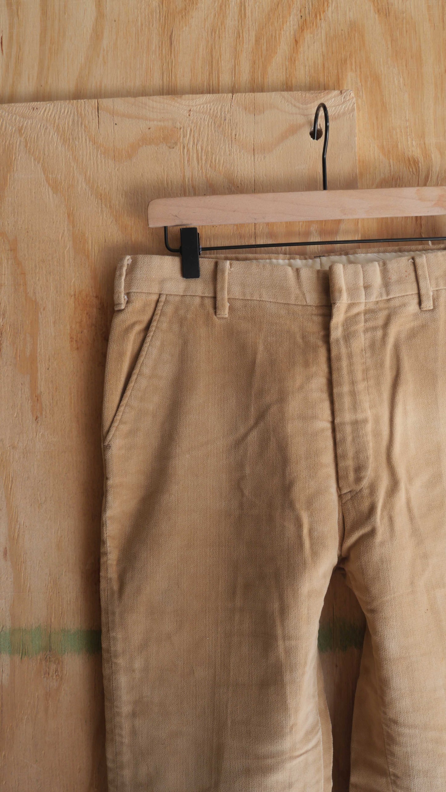 1970s Velour Flared Slacks | 32