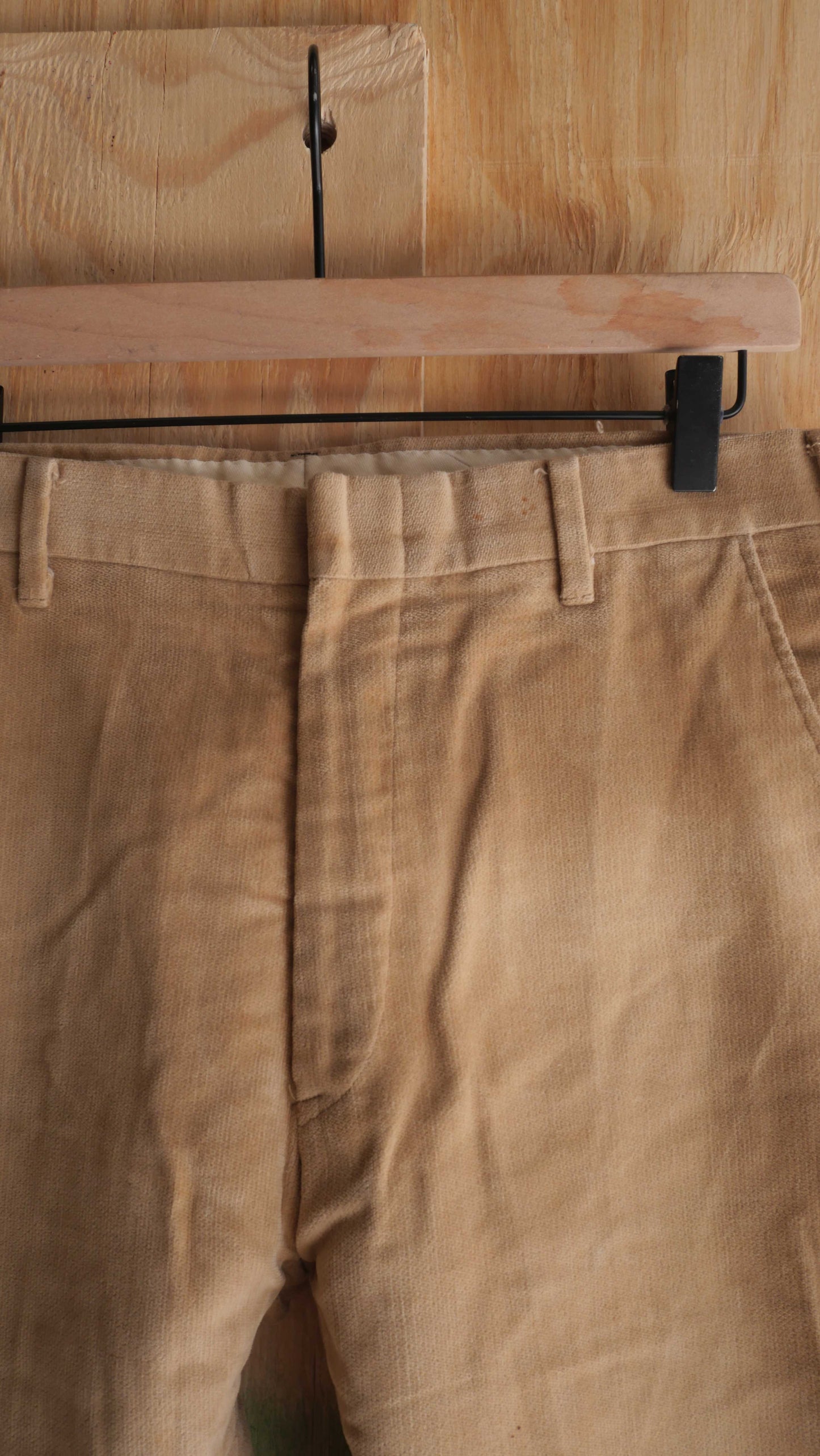 1970s Velour Flared Slacks | 32
