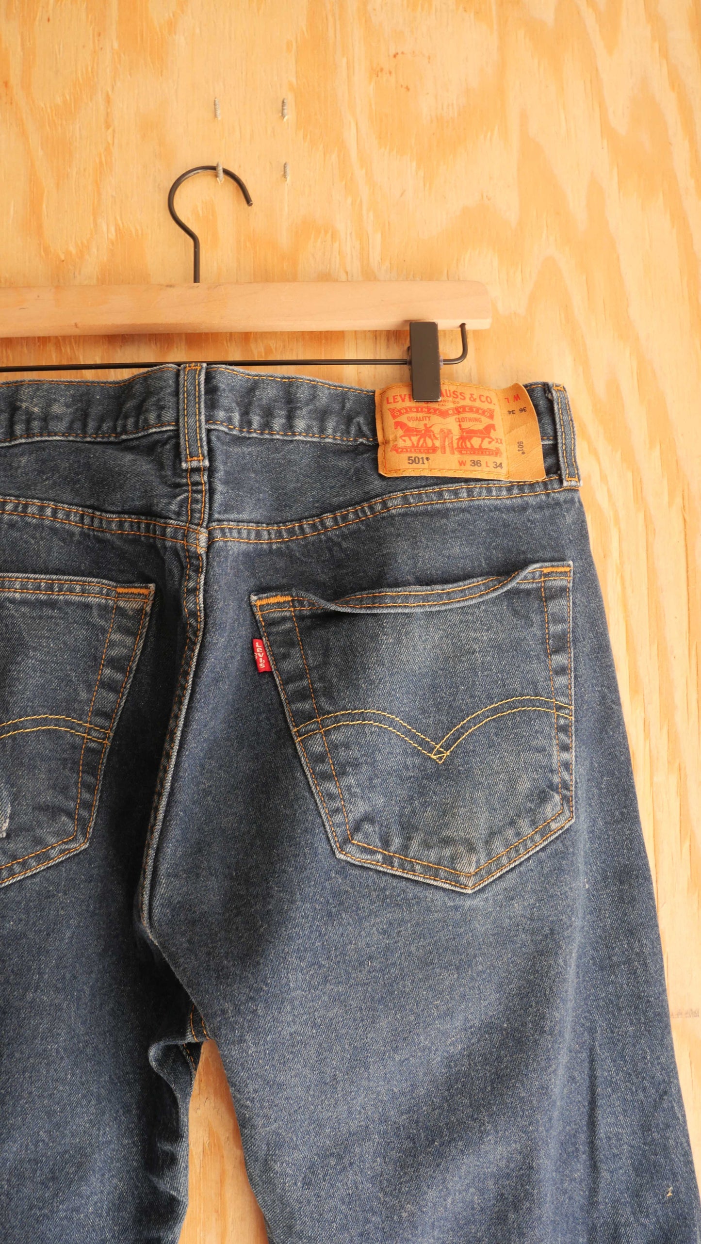2000s Dark Wash 501s | 36