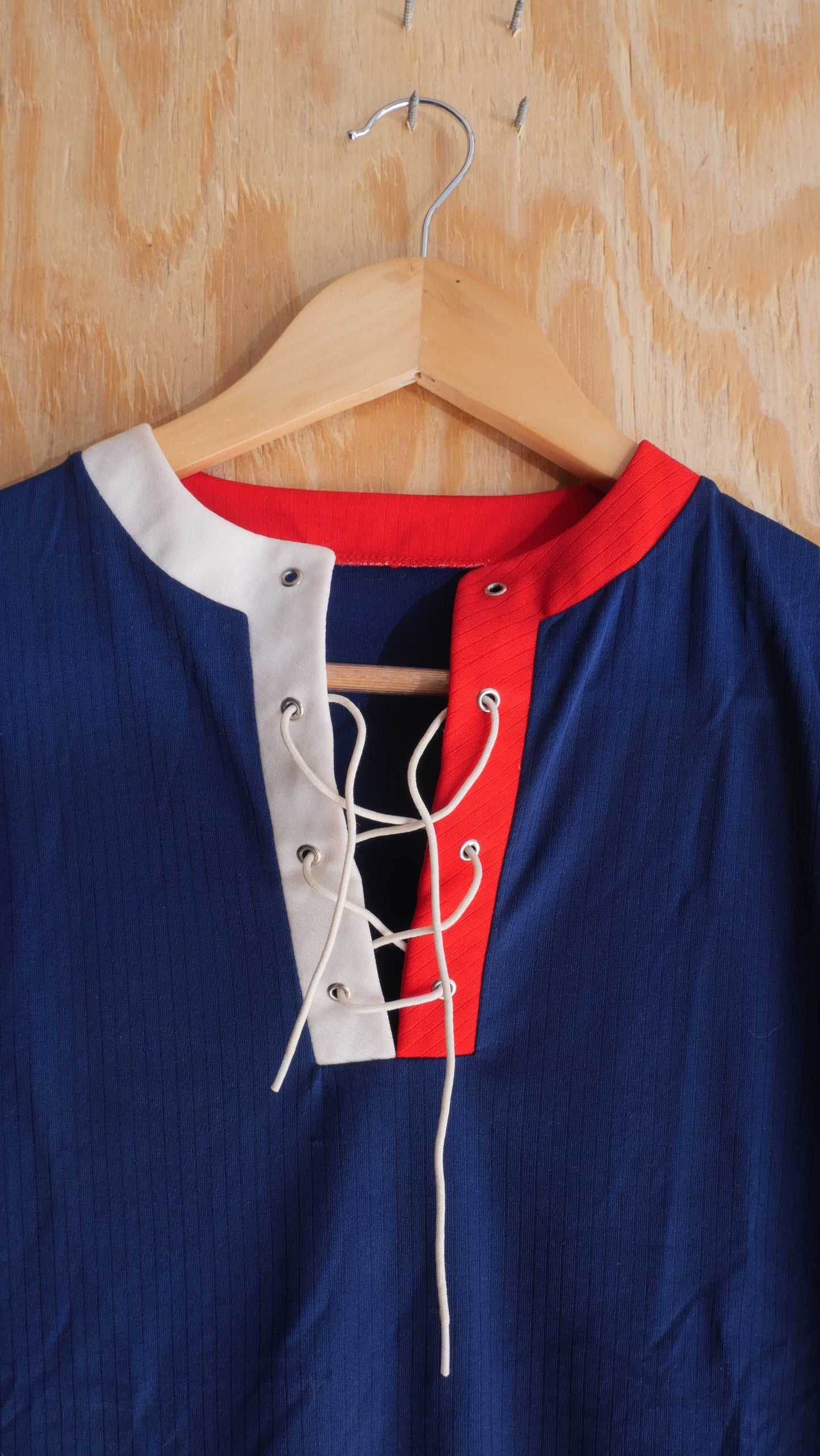 1970s Lace Up Shirt | S