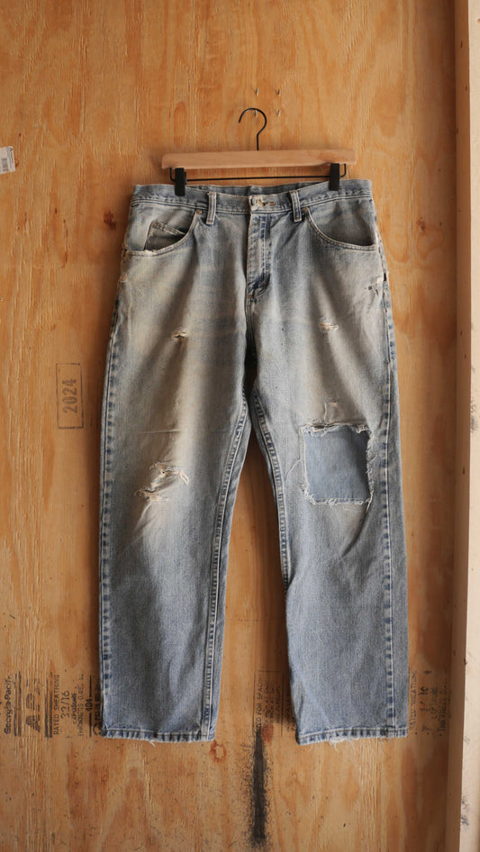2000s Patched Wrangler Denim | 34