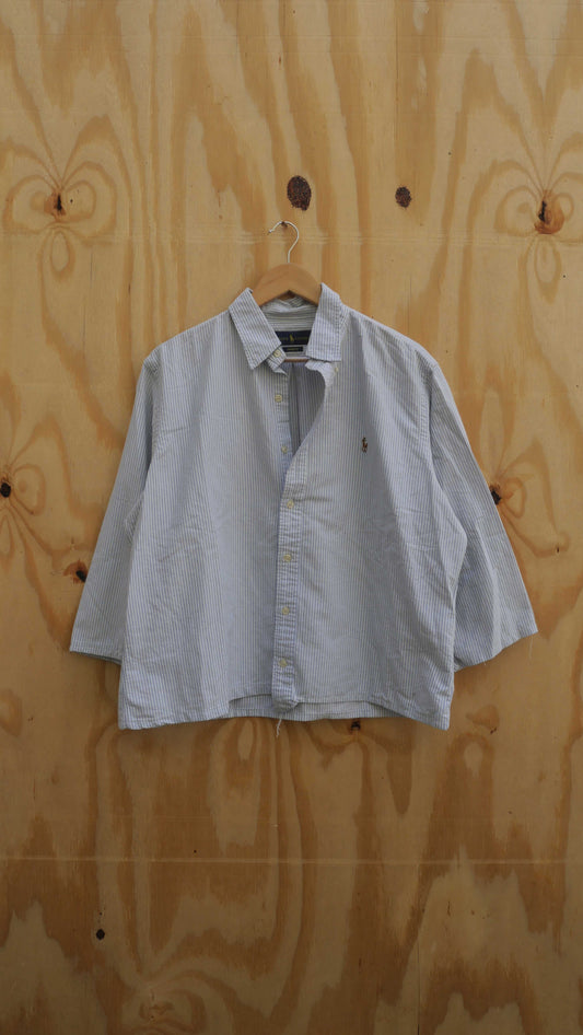 2000s Cropped Polo Shirt | L