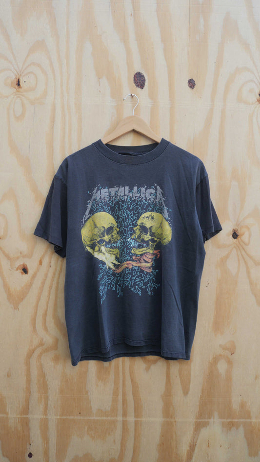 1990s Faded + Repaired Metallica Tee | L