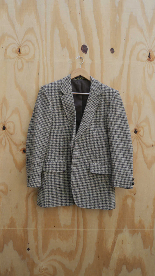 1970s Houndstooth Blazer | M