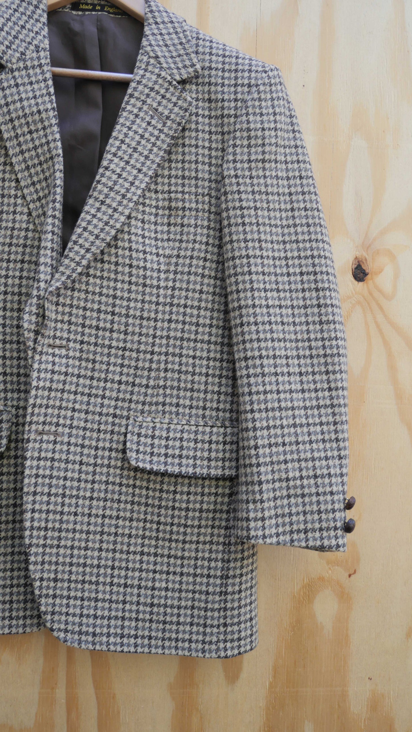 1970s Houndstooth Blazer | M