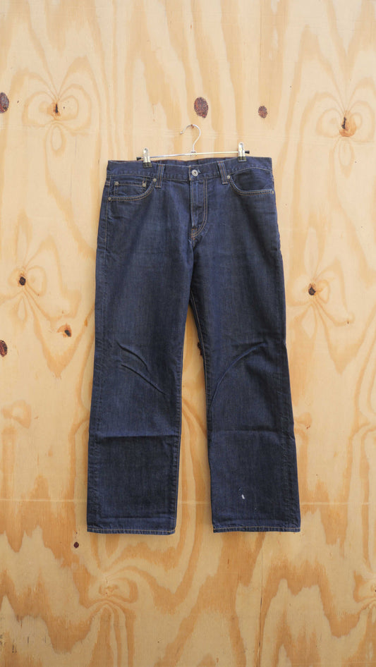 2000s Dark Wash Boot Cut Jeans | 33