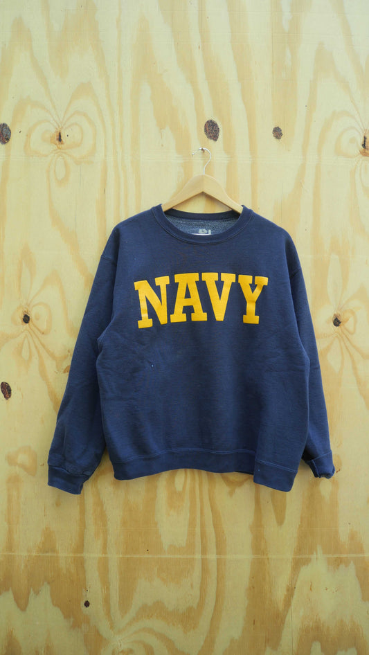 2000s Navy Crewneck | L