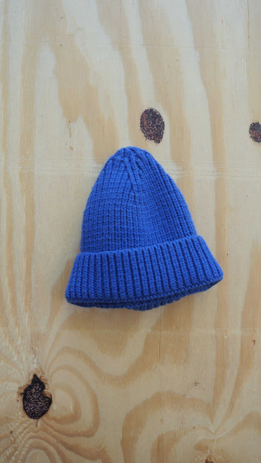 2000s Blue Knit Beanie