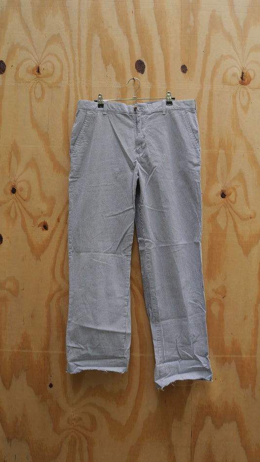2000s Striped Searsucker Pants | 34