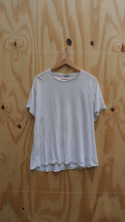 1990s White Blank Tee | L