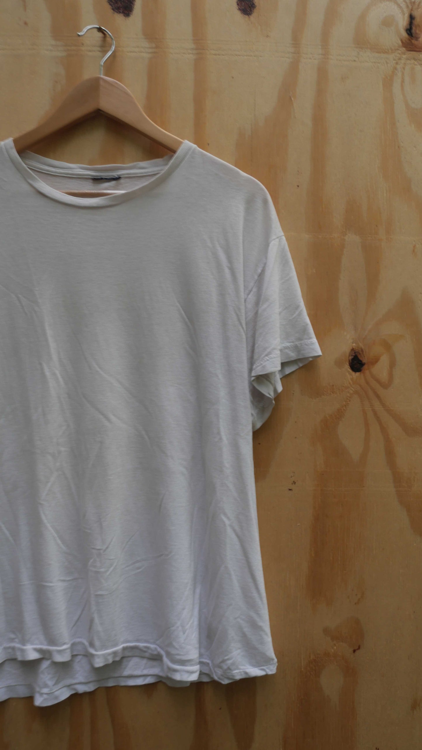 1990s White Blank Tee | L