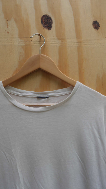 1990s White Blank Tee | L