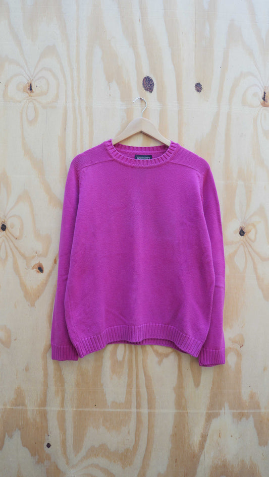 1990s Lands End Pink Sweater | M