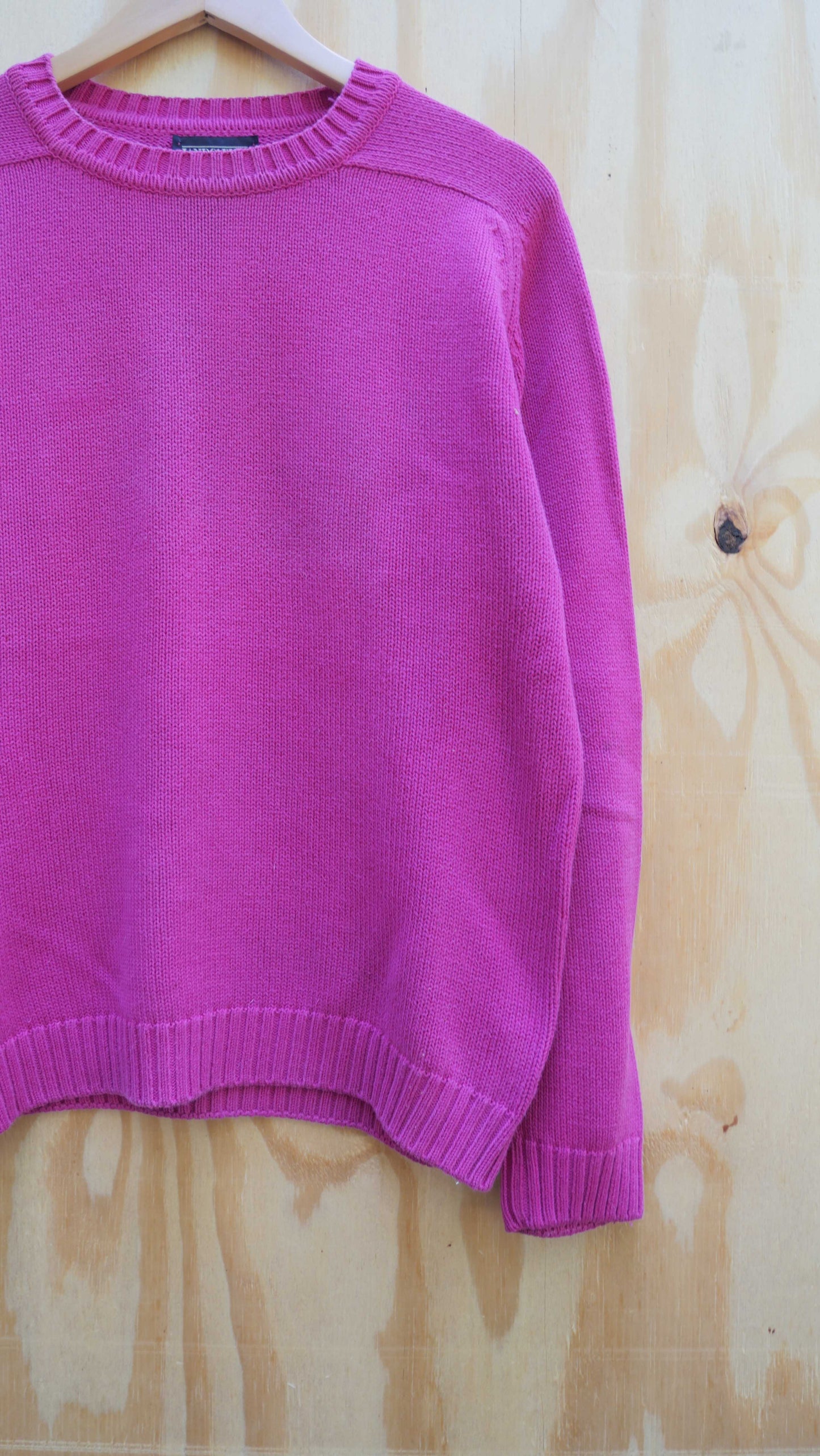 1990s Lands End Pink Sweater | M