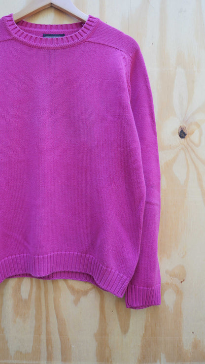 1990s Lands End Pink Sweater | M