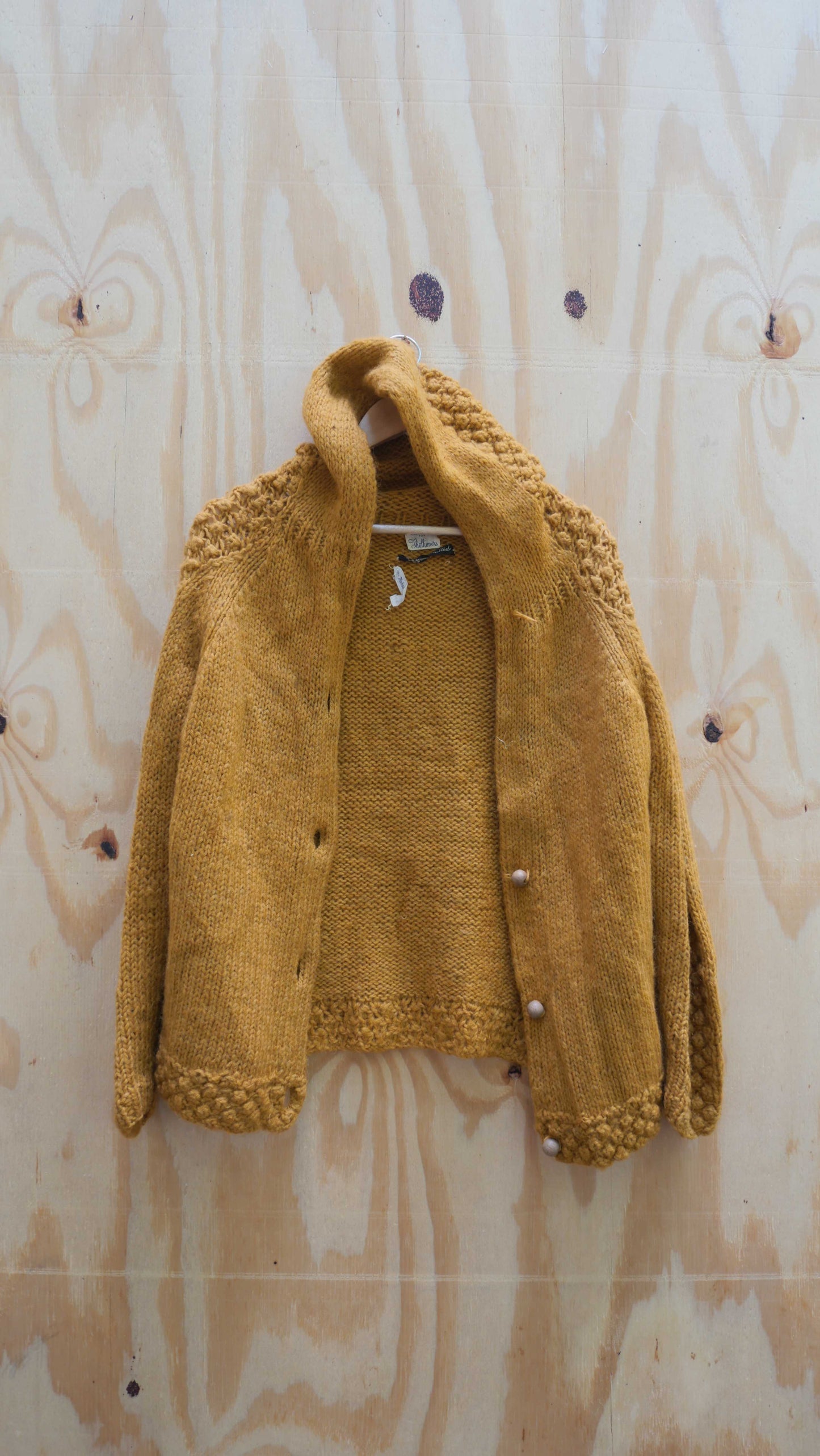 1970s Hooded Knit Sweater | M