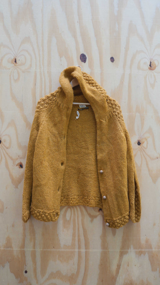 1970s Hooded Knit Sweater | M