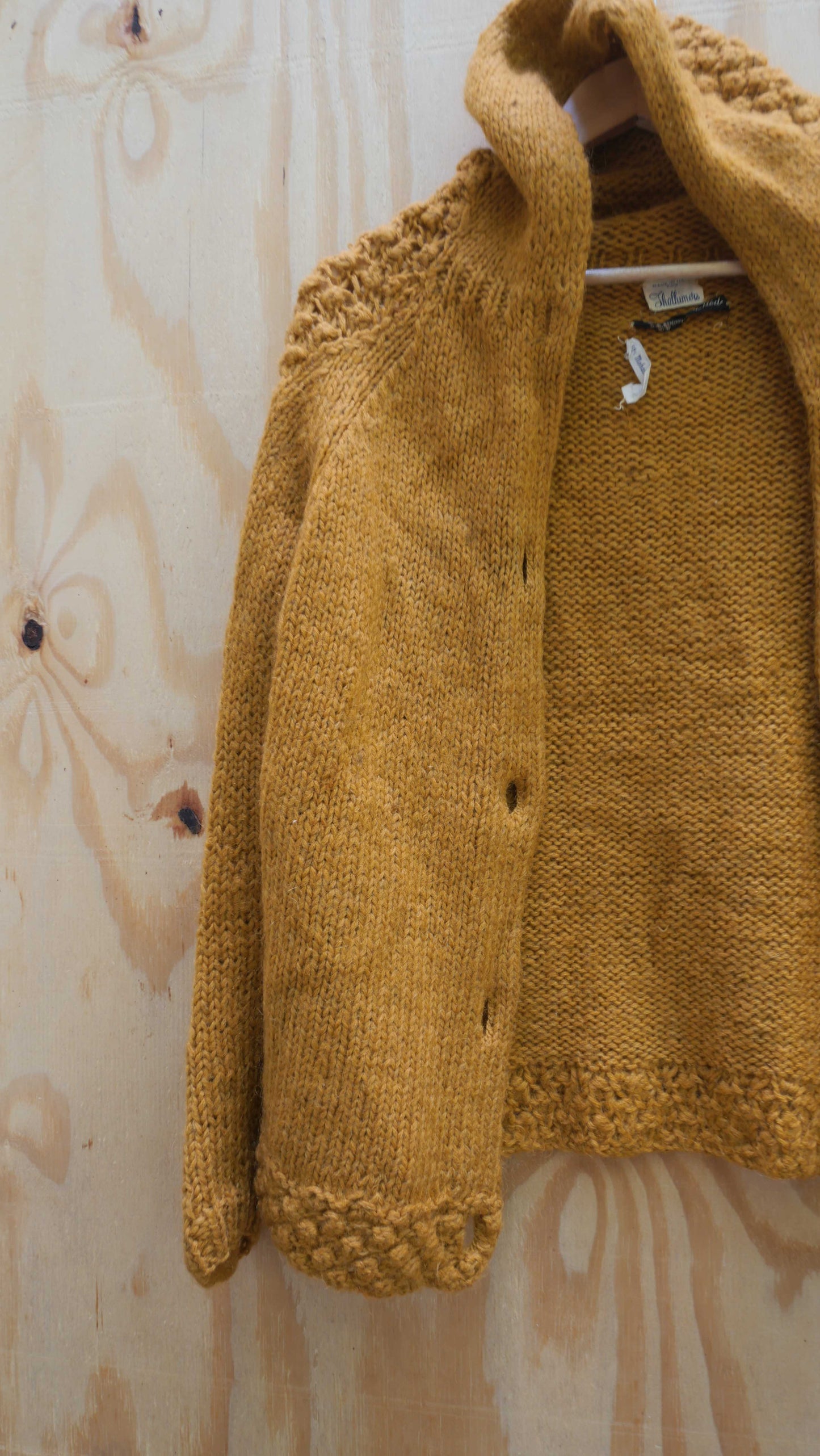 1970s Hooded Knit Sweater | M