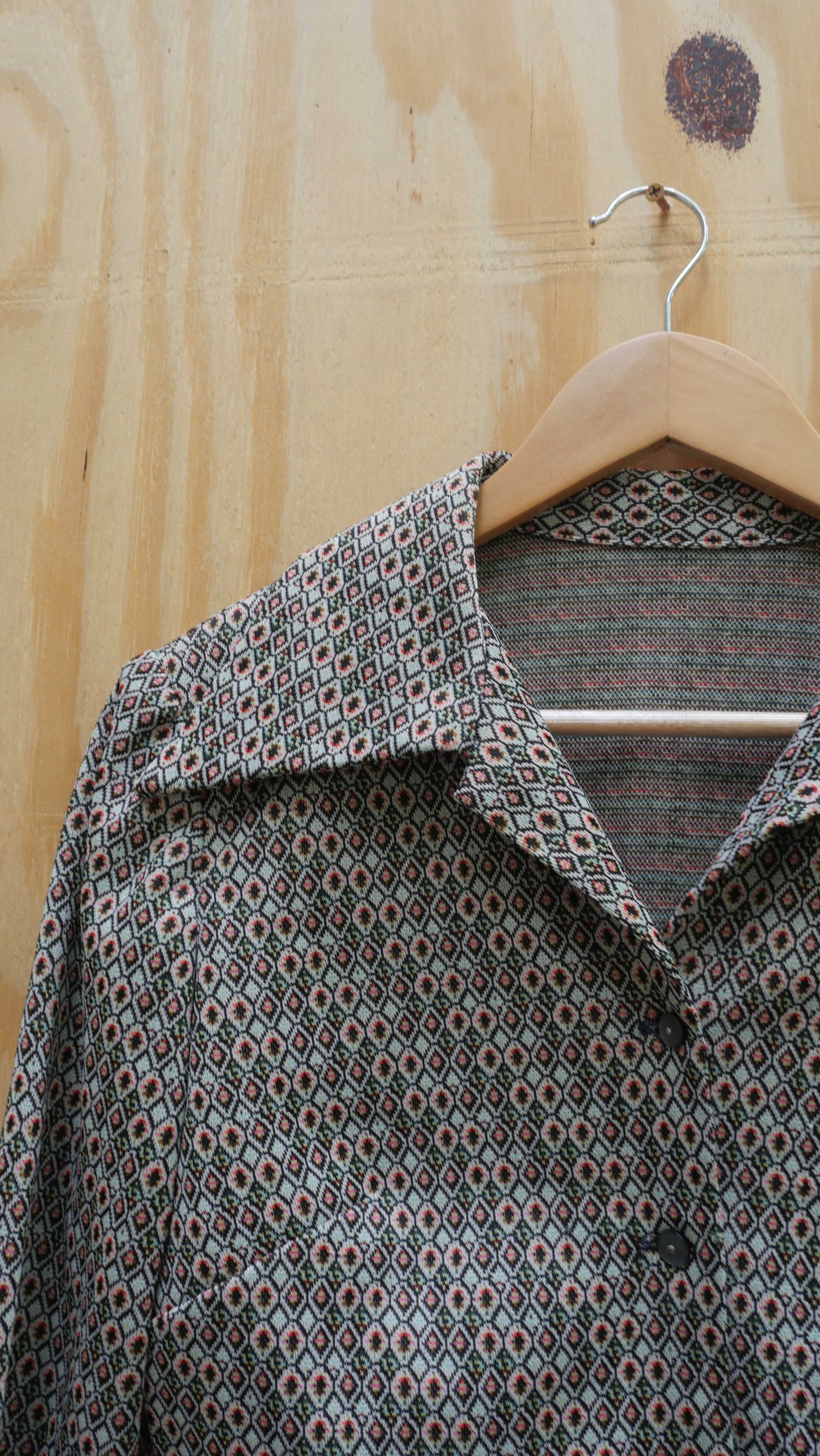 1970s Knit Womens Top | S