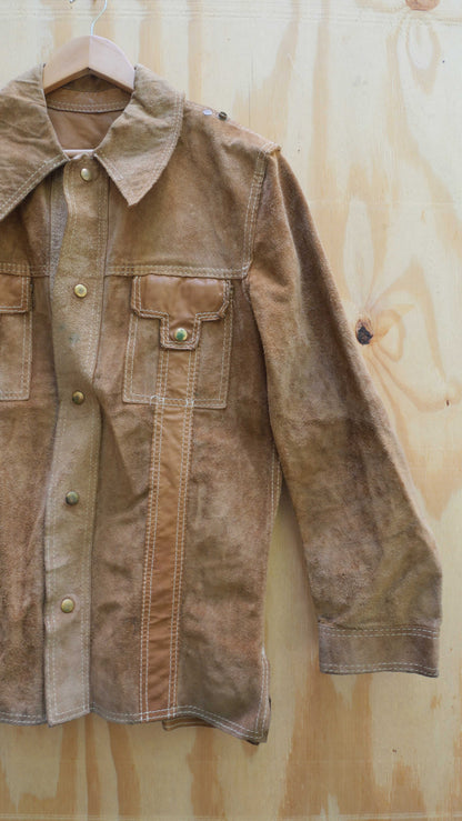 1970s Suede Cowboy Jacket | L