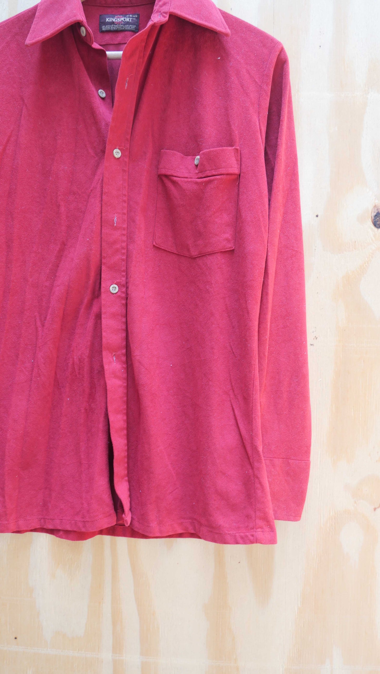 1970s Velour Shirt | S