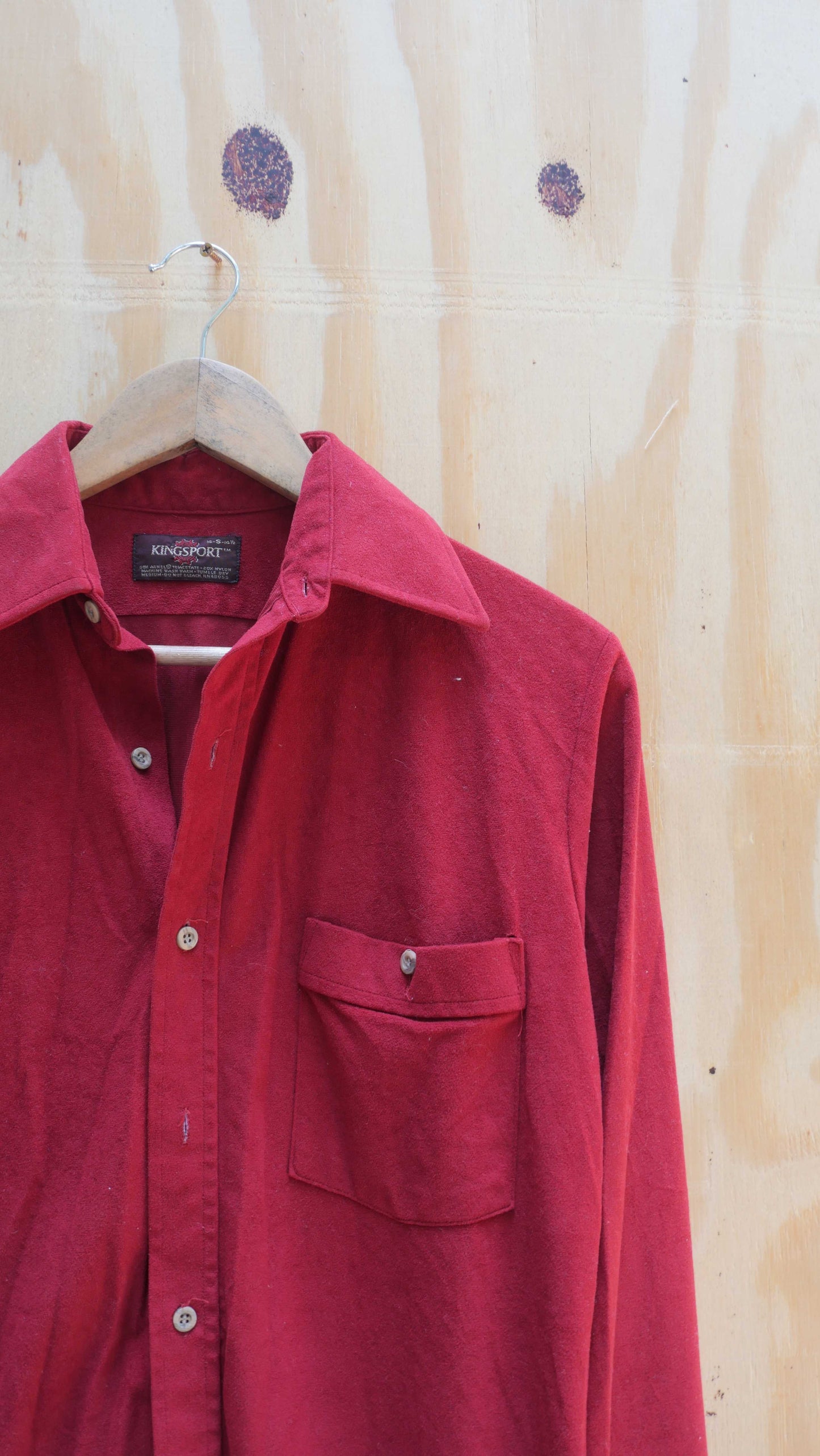 1970s Velour Shirt | S