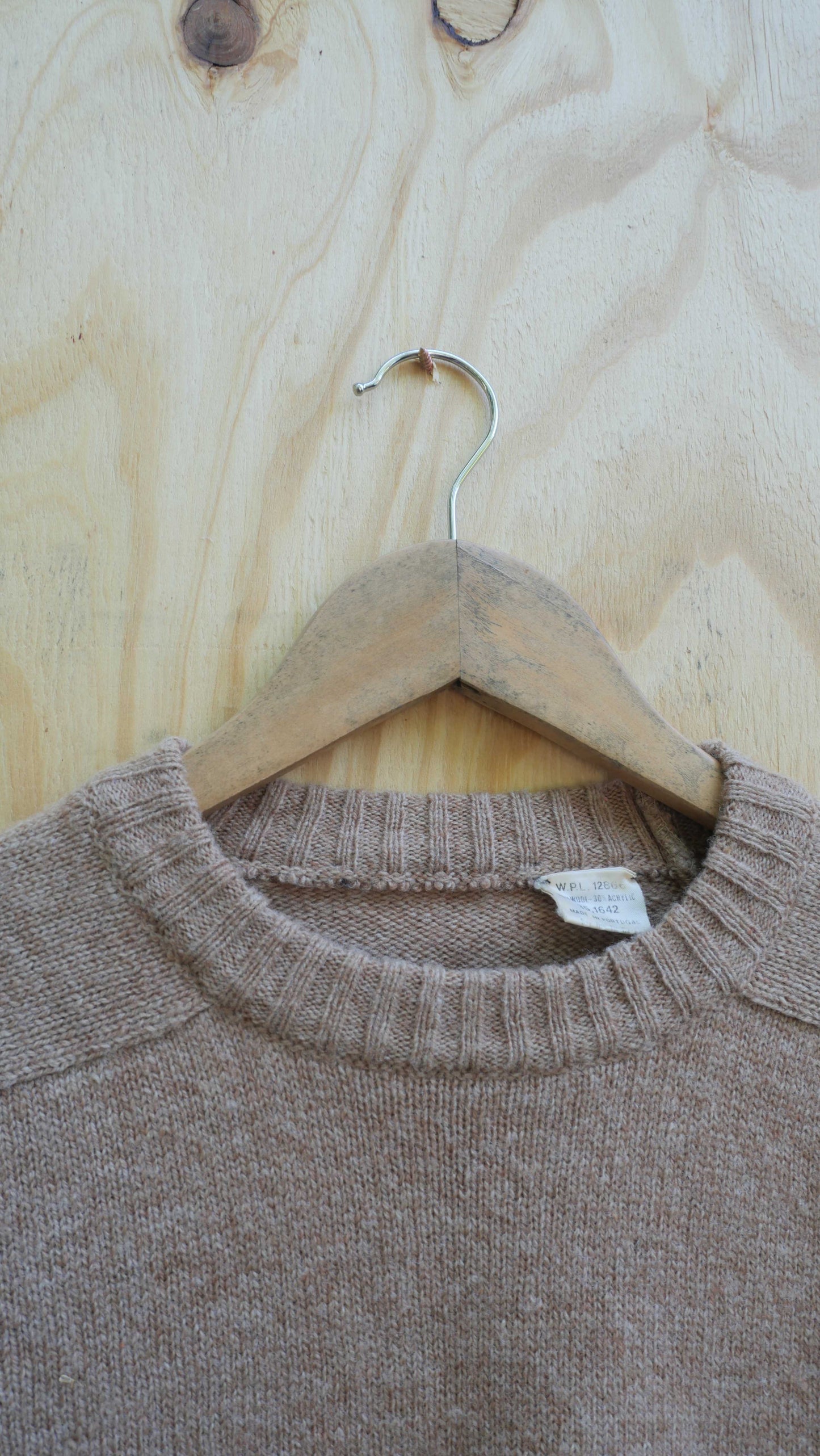 1980s Cream Sweater | M