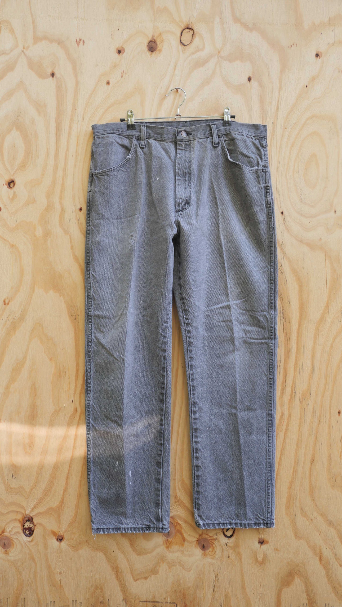 1990s Charcoal Rustler Denim | 36