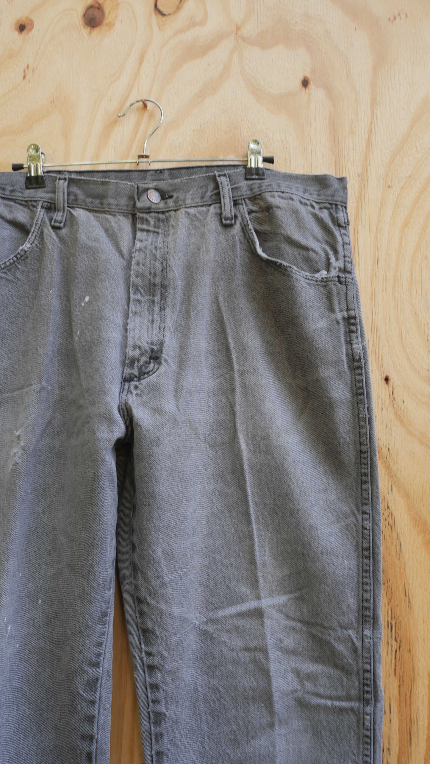 1990s Charcoal Rustler Denim | 36