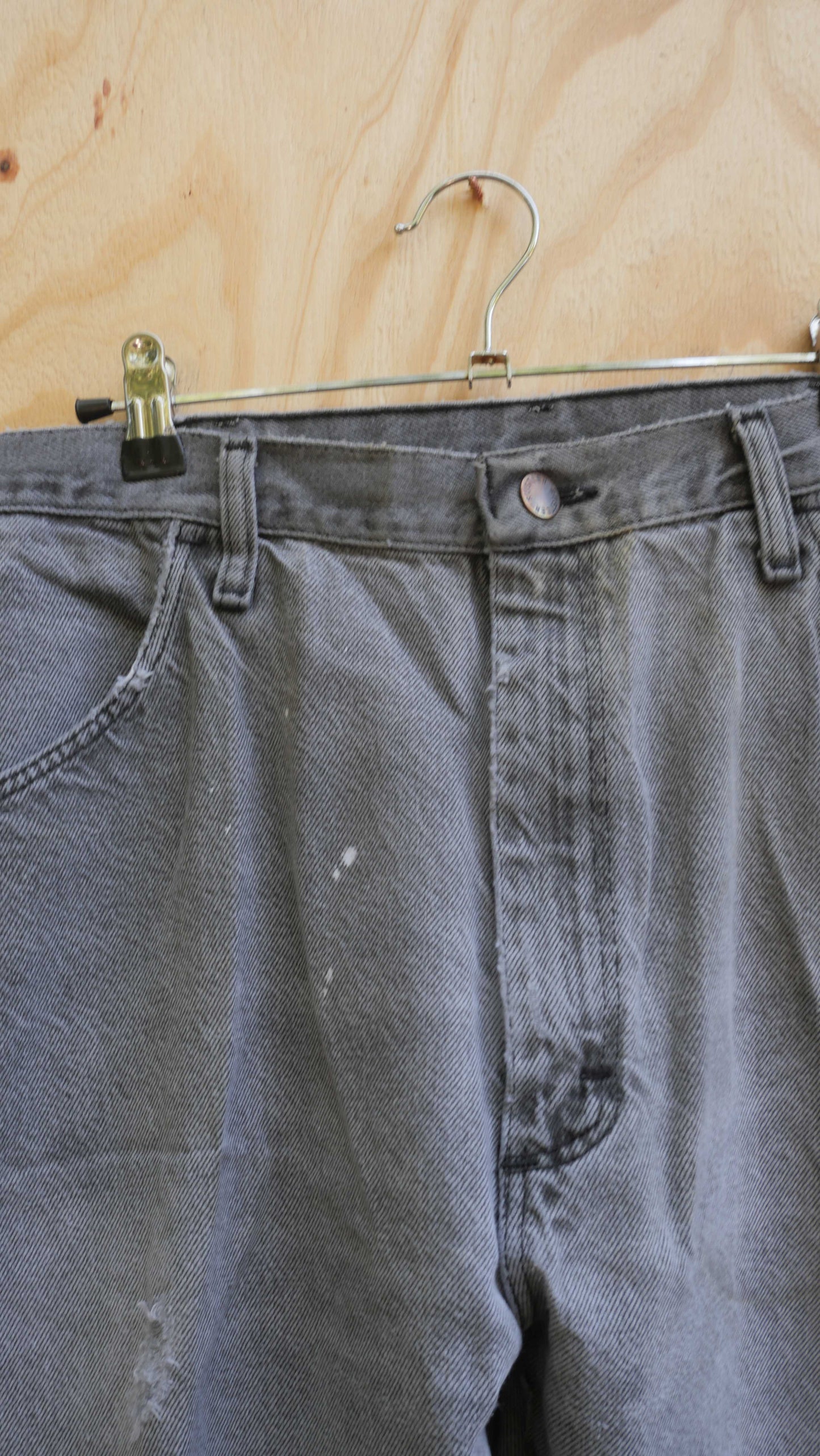 1990s Charcoal Rustler Denim | 36