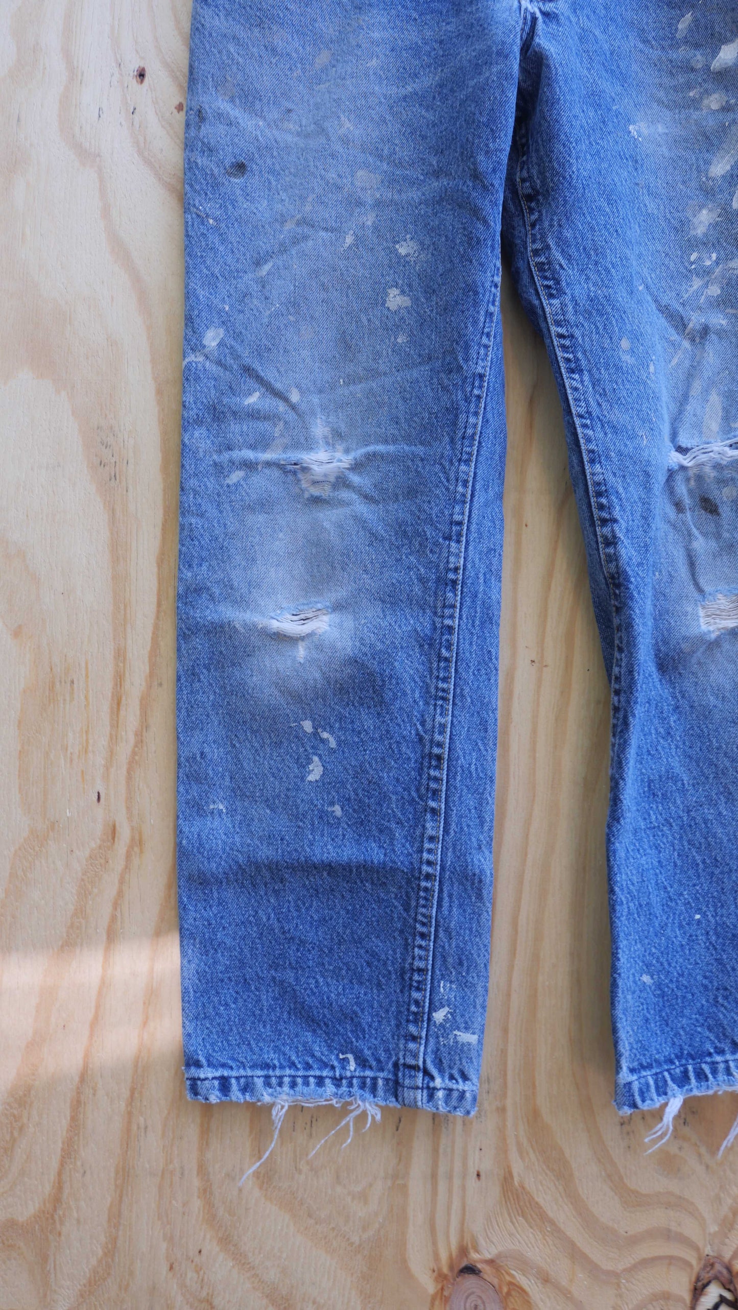 1980s Distressed Lee Denim | 30