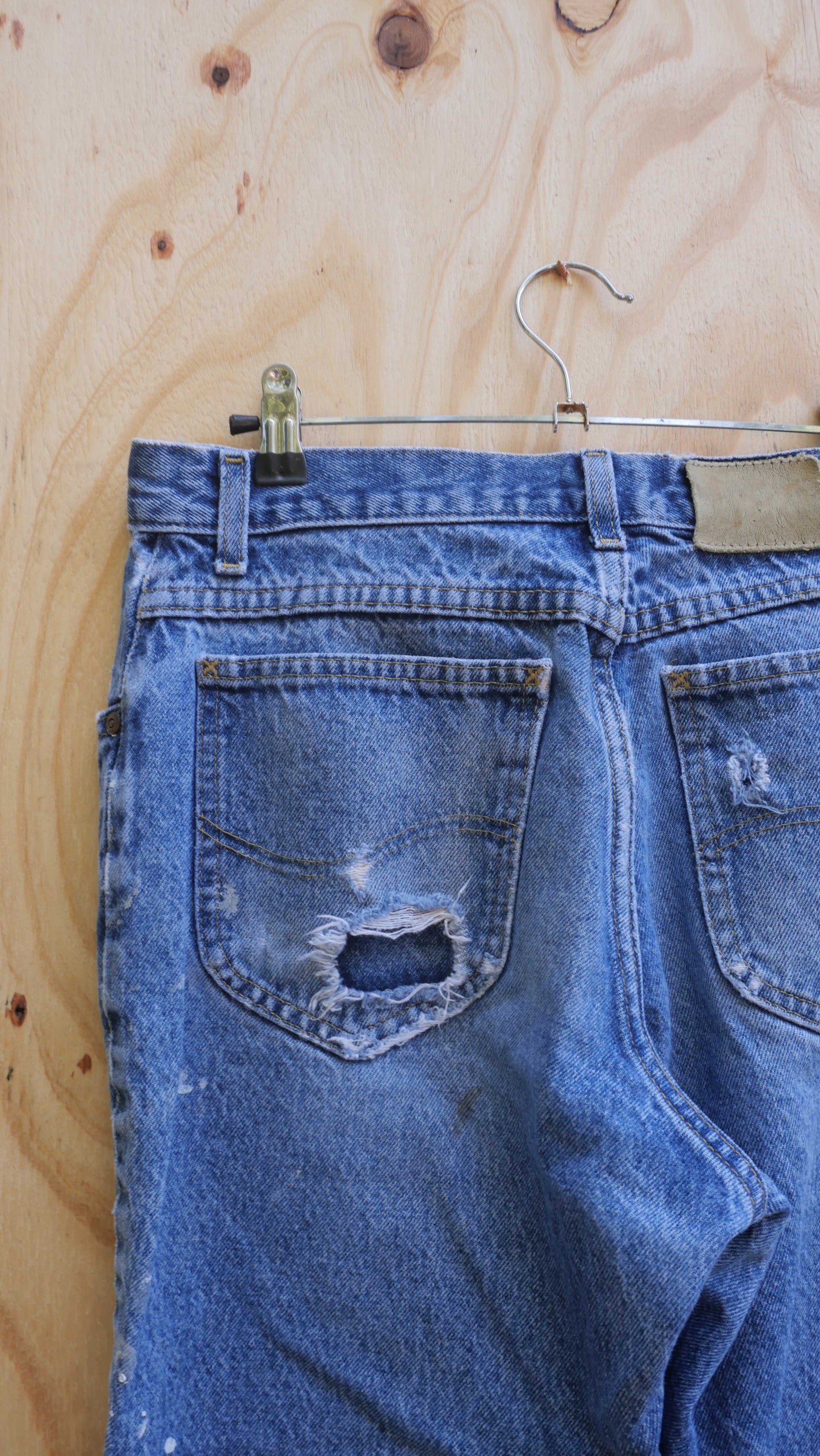 1980s Distressed Lee Denim | 30