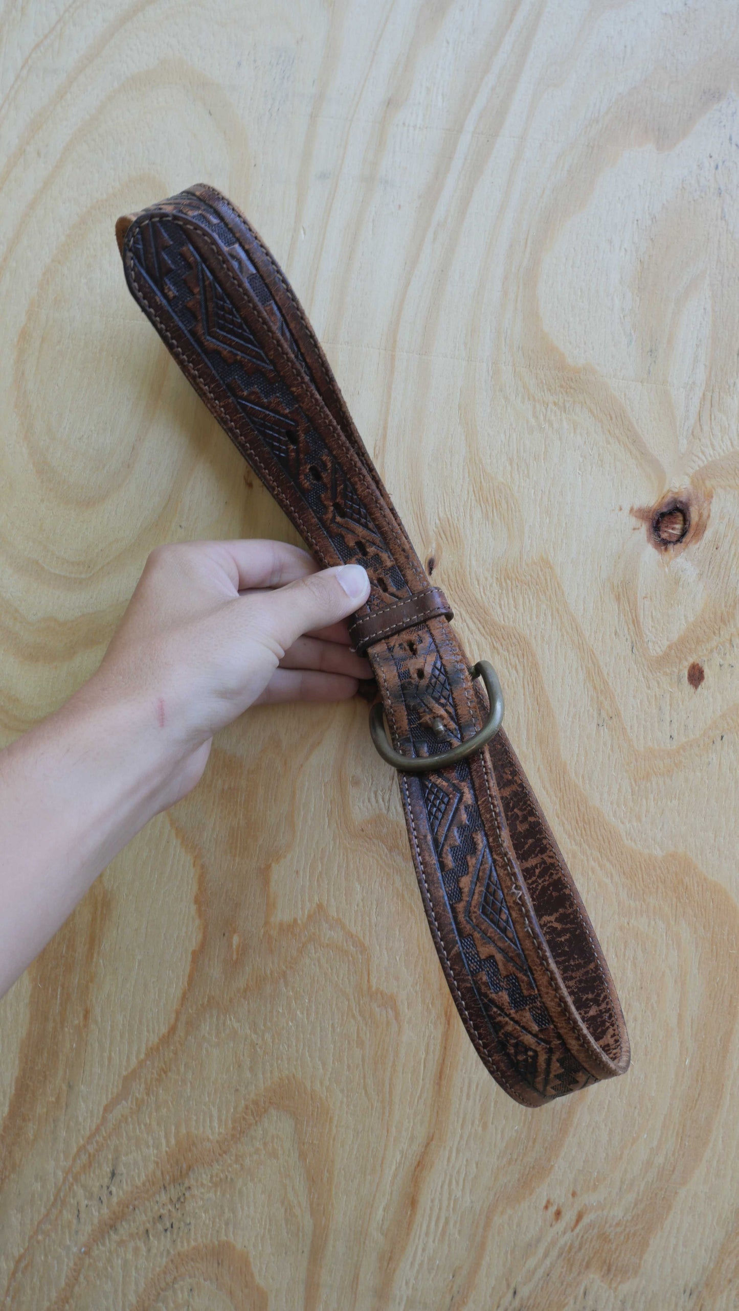 1980s Leather Belt | 32