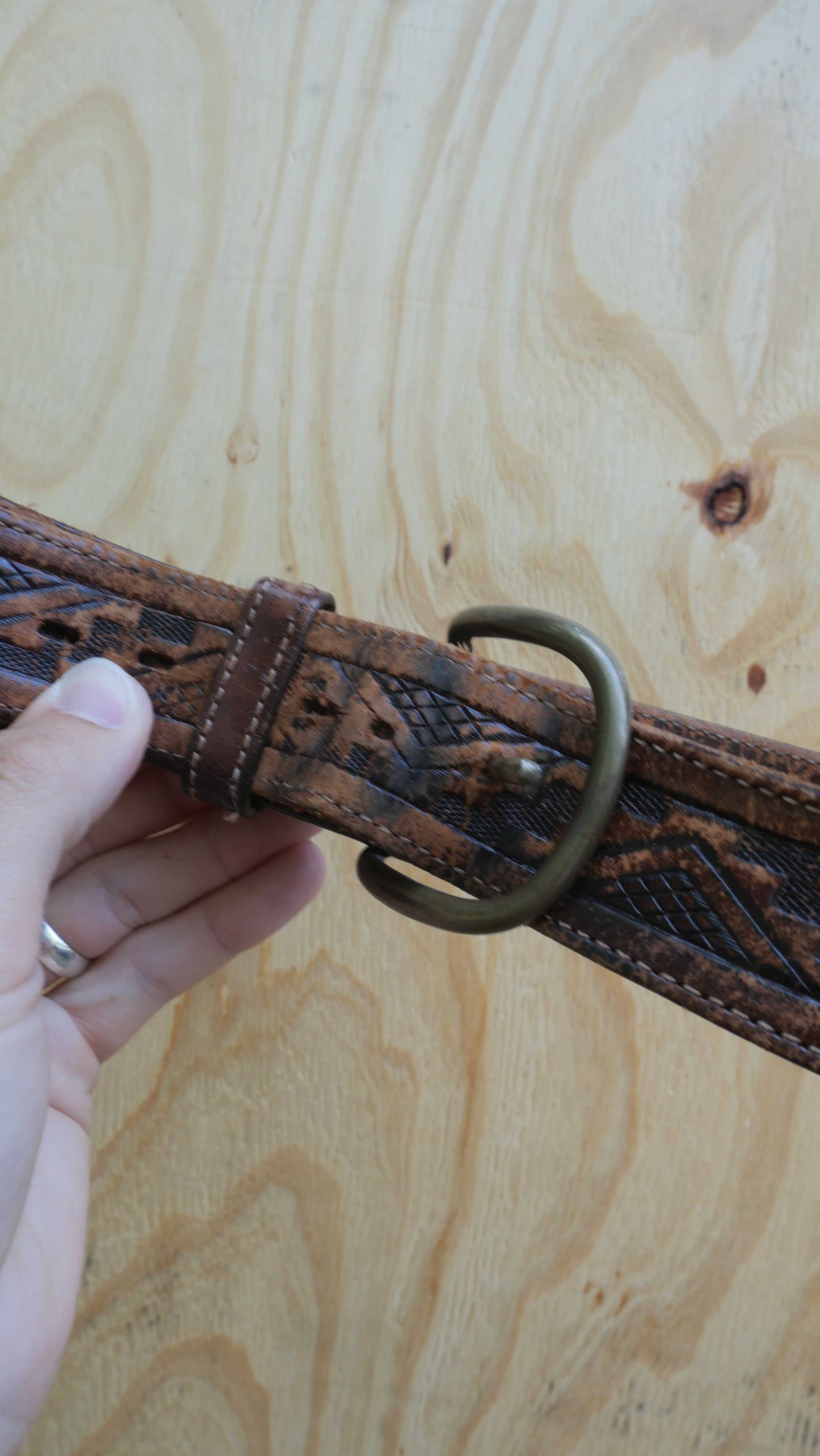 1980s Leather Belt | 32