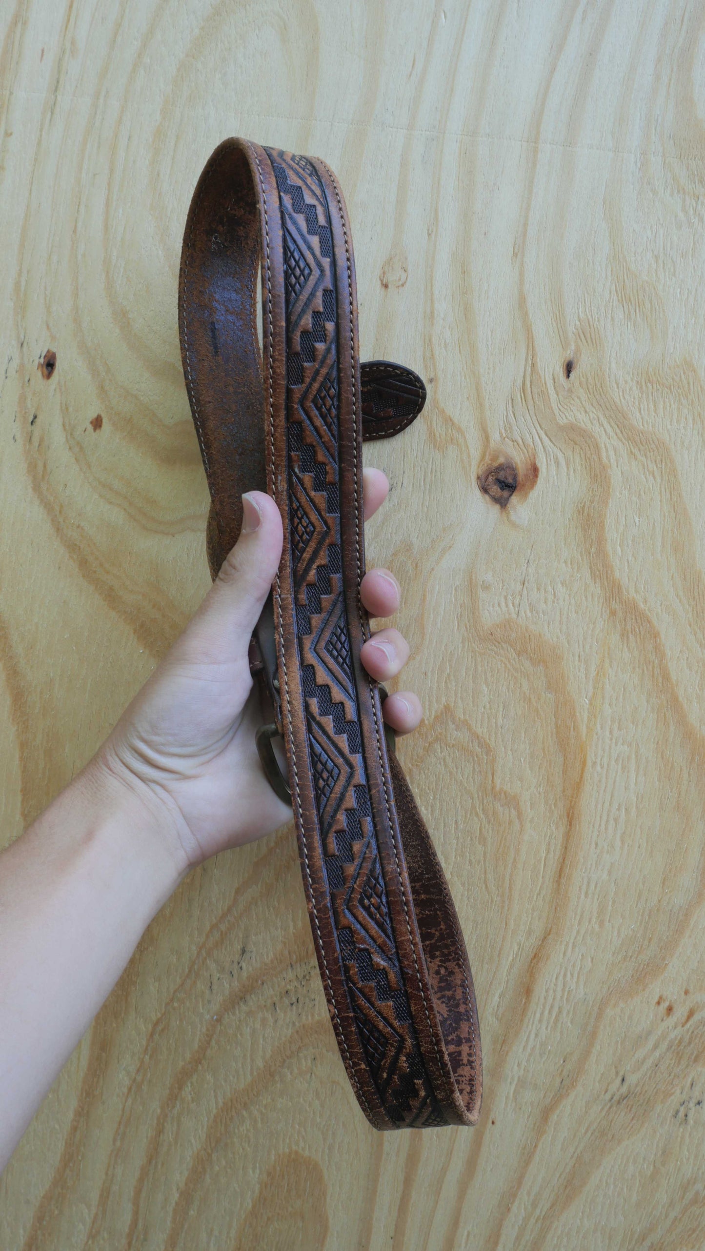 1980s Leather Belt | 32