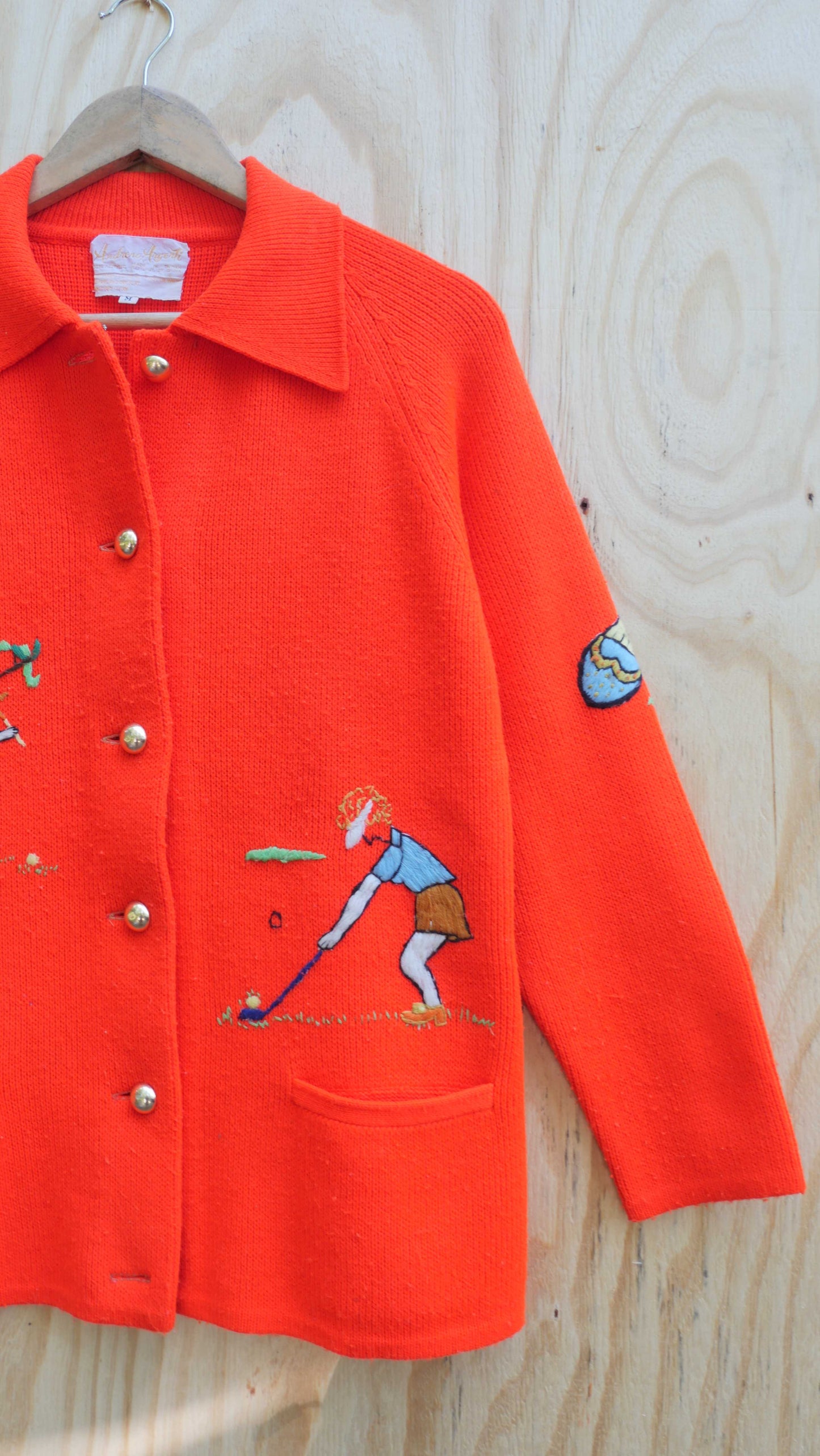 1970s Embroidered Sweater | M
