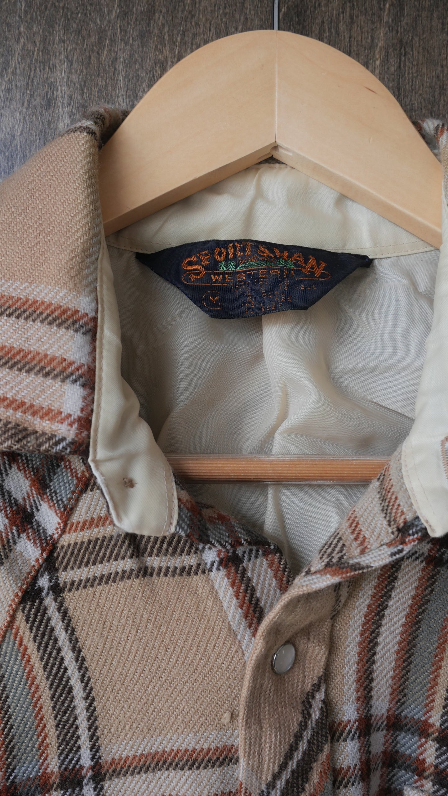 1980s Plaid Pearl Snap | M
