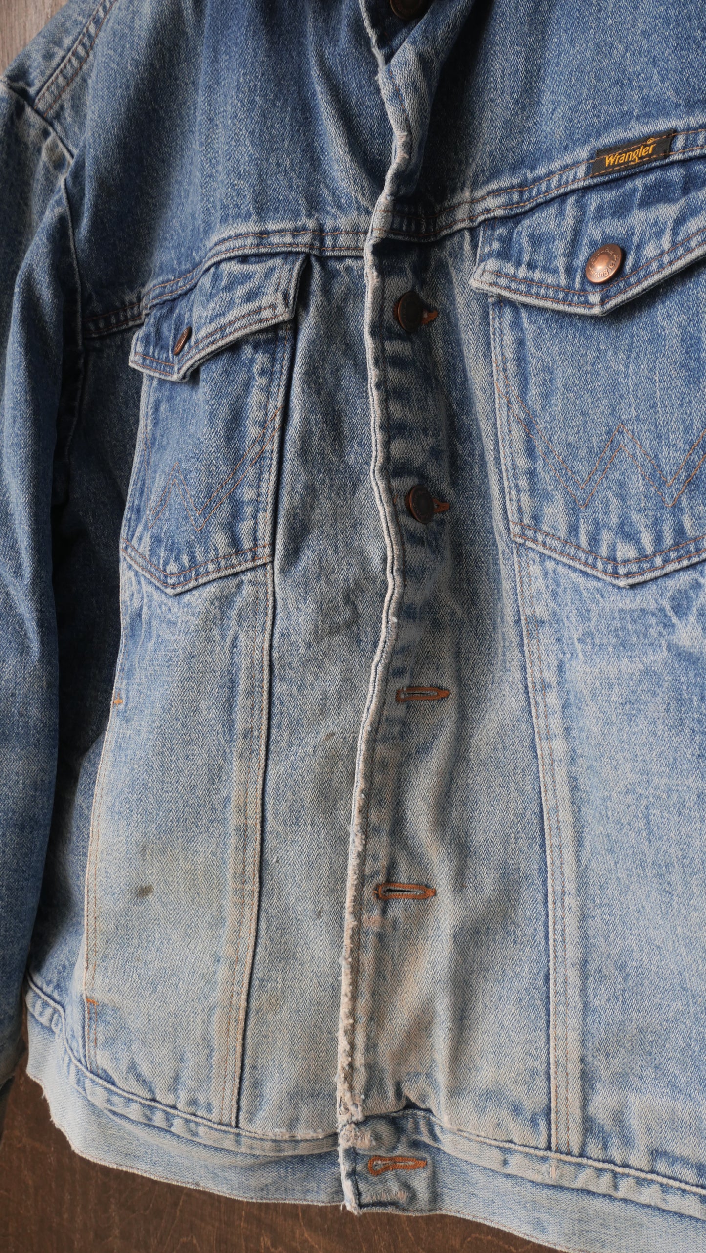 1970s Blanket Lined Denim Jacket | XL