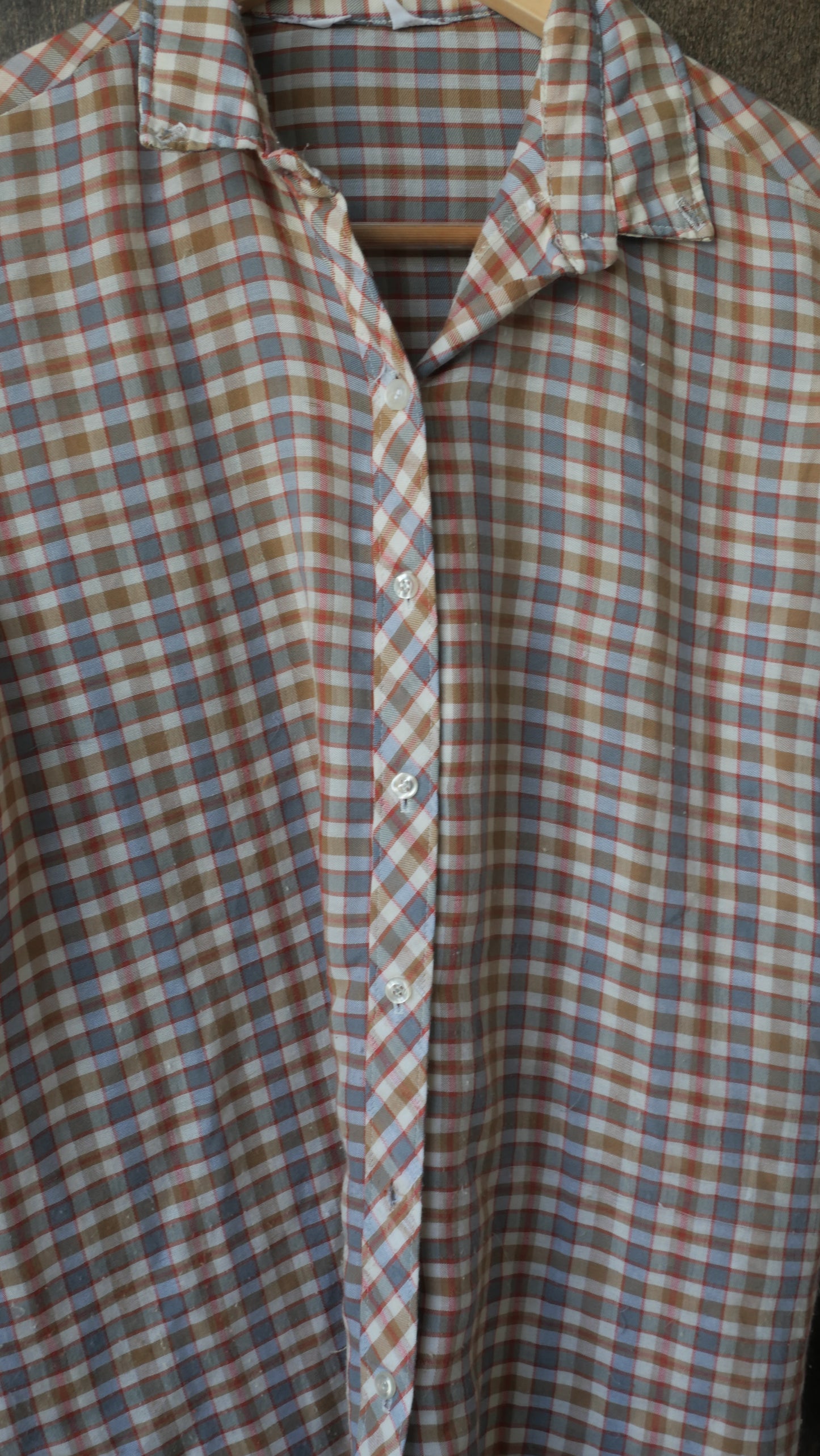 1970s Plaid Flannel | S