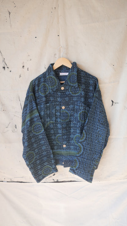 Return - Kantha Trucker Jacket | M