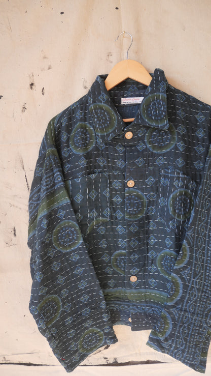 Return - Kantha Trucker Jacket | M